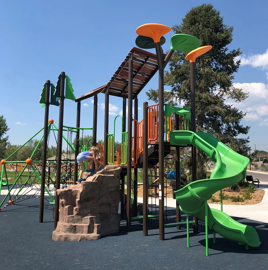 Large rock for climbing at Chase Park